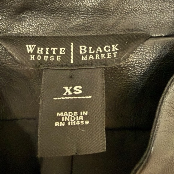 WHBM White House Black Market Super Soft 100% Leather Jacket Size XS EUC - Picture 8 of 9